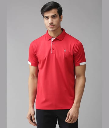 EPPE - Red Cotton Regular Fit Men's Sports Polo T-Shirt ( Pack of 1 )