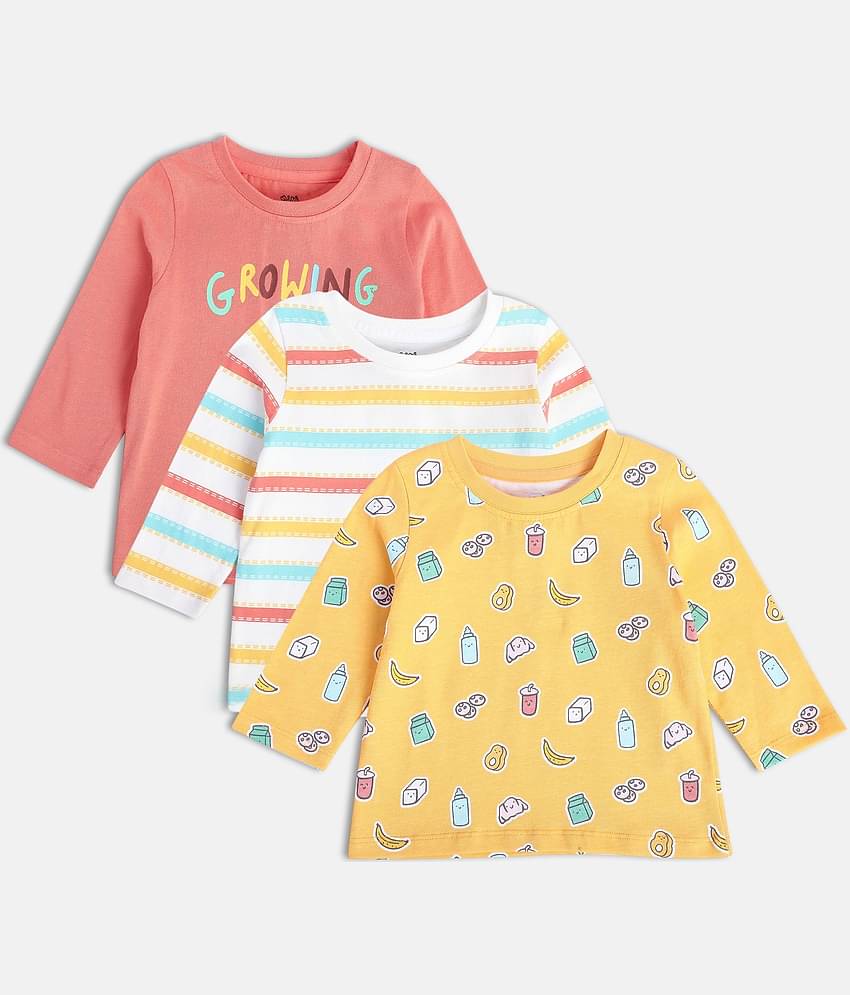 MINI KLUB Pack of 1 Baby Boys Cotton T-Shirt ( Multi )
