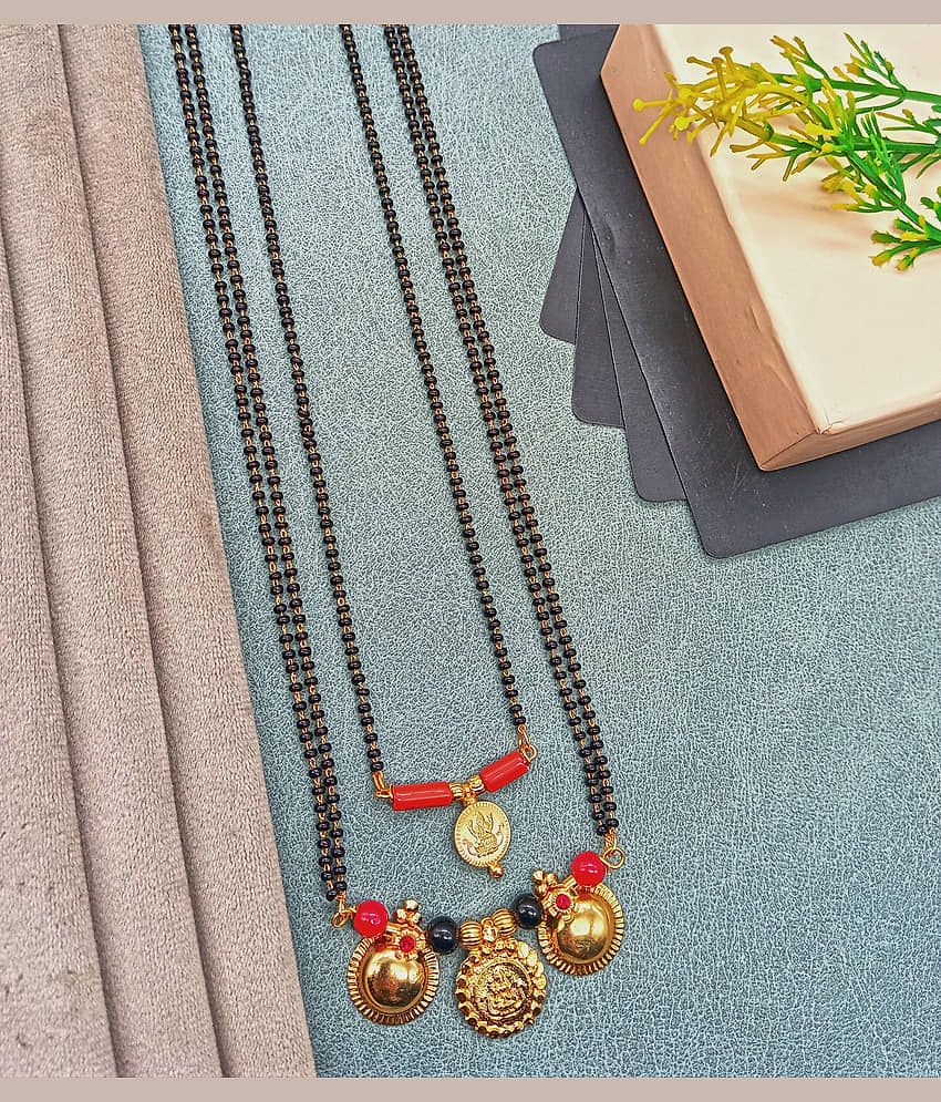 RANEM Golden Mangalsutra ( Pack of 2 )