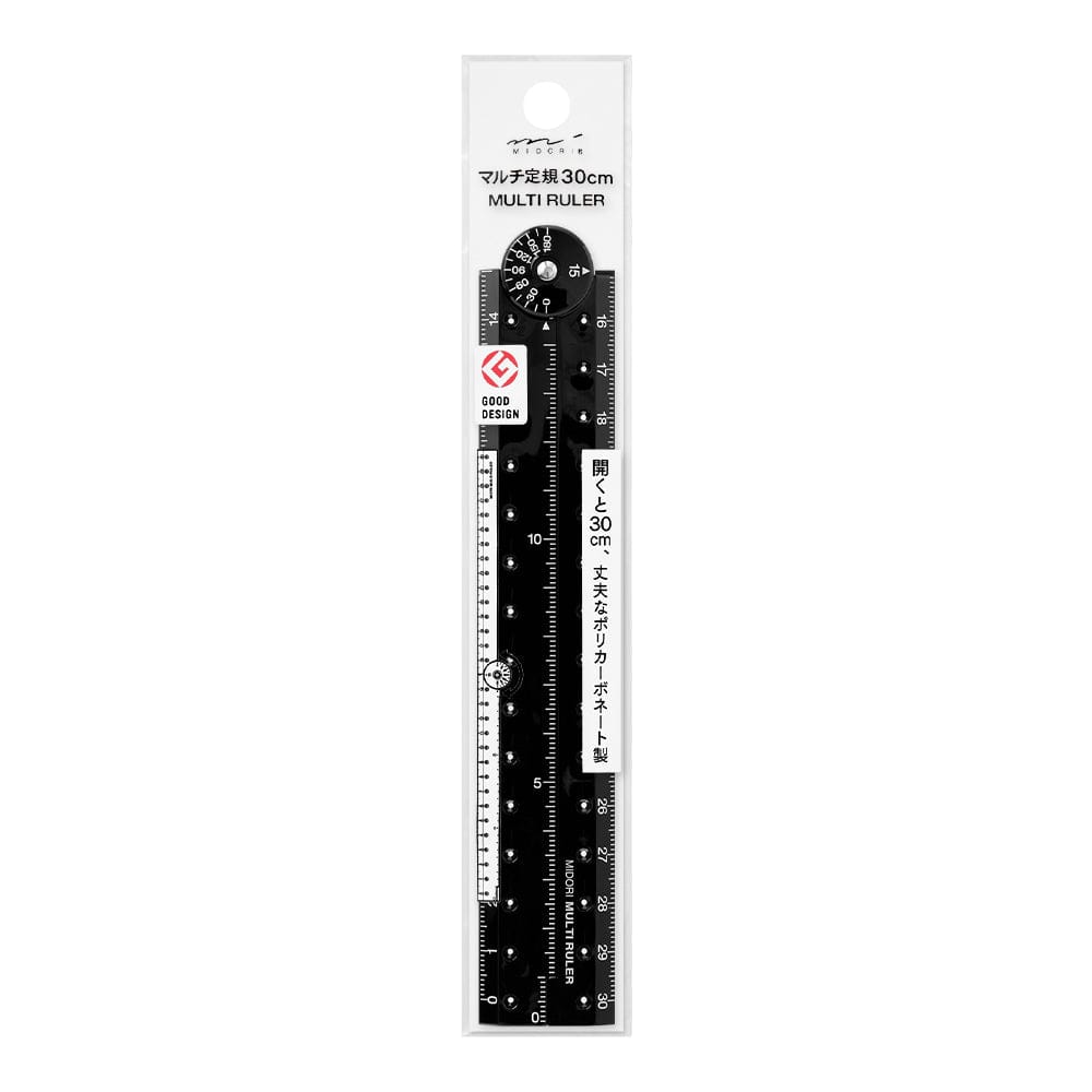 Midori Multi Ruler 30 cm - Black A
