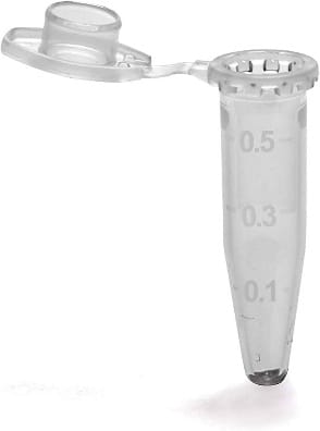 0.5ml Centrifuge Tube, PP, Conical Bottom, Autoclavable 1000 PCS