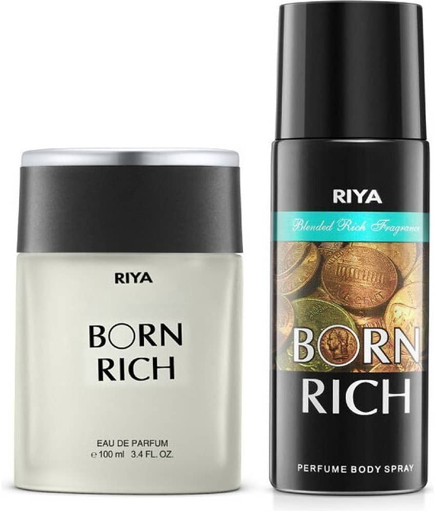 Riya Born Rich Perfume(100ml) & Deo(150ml) Perfume Body Spray for Unisex ( Pack of 2 )