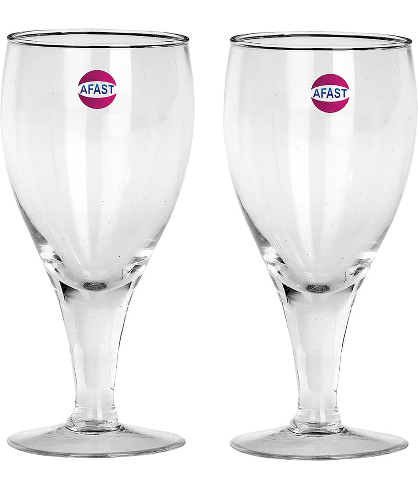 Somil Wine  Glasses Set,  180 ML - (Pack Of 2)