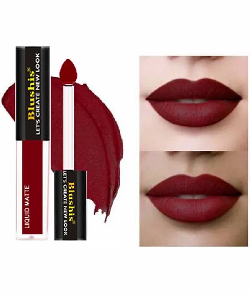 BLUSHIS High Pigmentation Maroon Super Matte Hydrating Lipstick