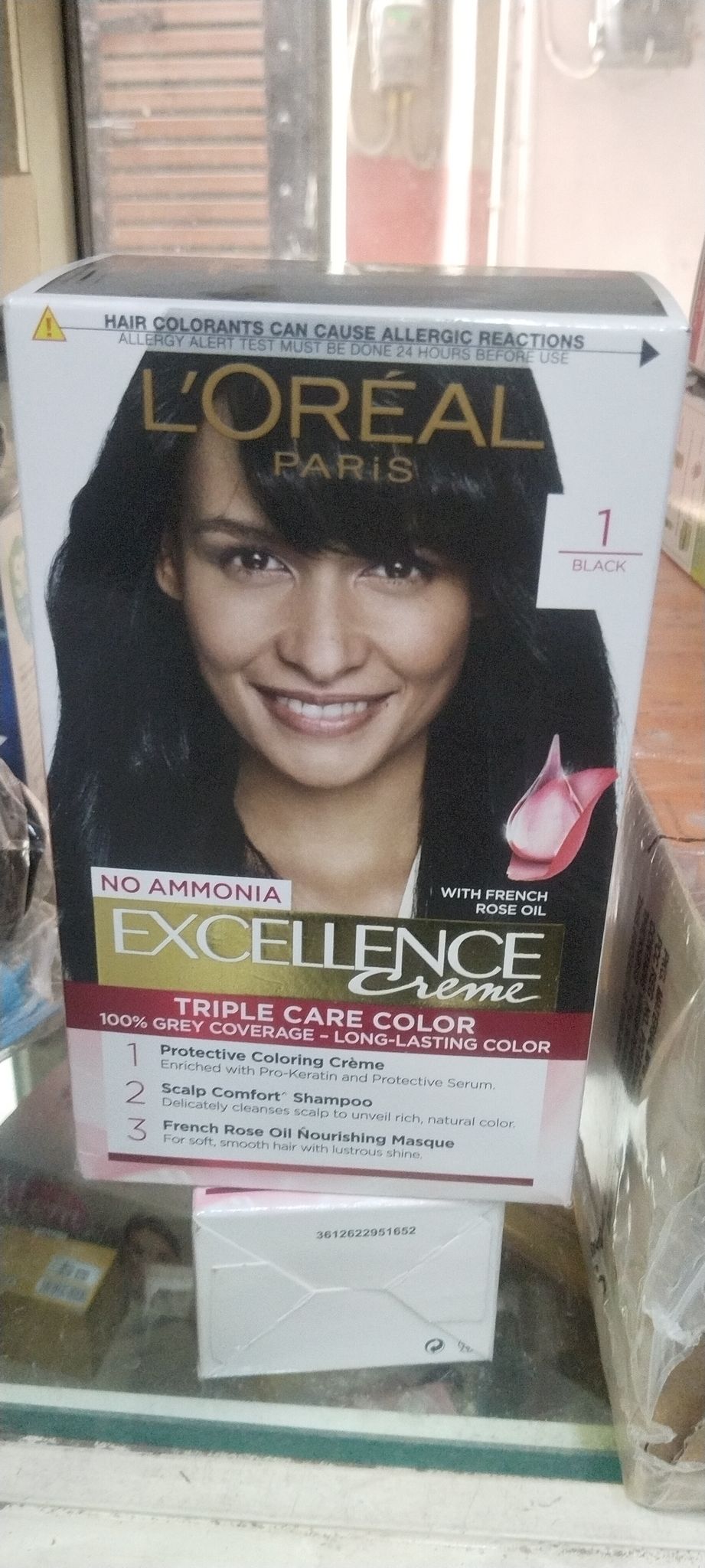 Loreal No Ammonia hair Colour Black No.1 100g+72ml