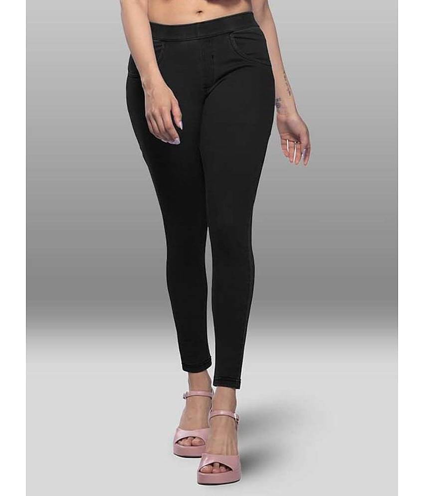 LYRA - Cotton Skinny Fit Navy Women's Jeggings ( Pack of 1 )