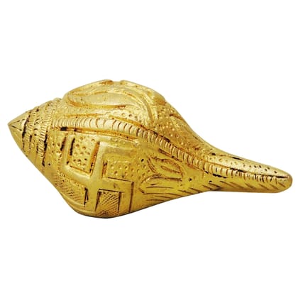 Brass Showpiece Shank, Conch, Height : 1.2 Inch (BSMAS848 A)