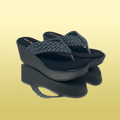 Noir FabricKnit Wedges-Black / 39