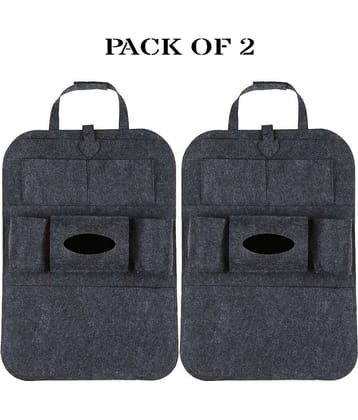 sakimo Luxury Car Seat Back Organizer | Multipurpose Car Storage Back Organizer (Pack Of 2)