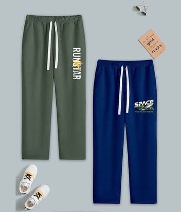 RUNSTARS Pack of 2 Boys Cotton Blend Trackpant ( Multicolor 1 )