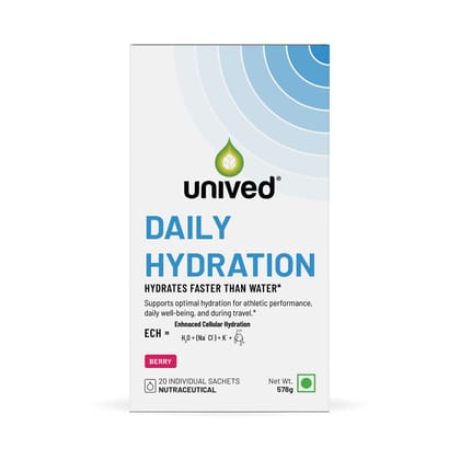 Unived Hydration Sachets for Daily Energy and Wellbeing Berry