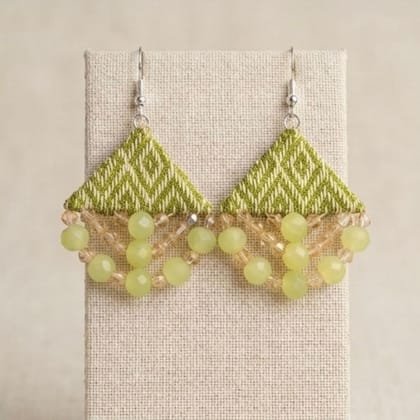 Tribal Handloom Scallop Earrings Tribal Handloom Scallop Earrings