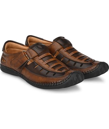 Rising Wolf - Brown Men's Sandals