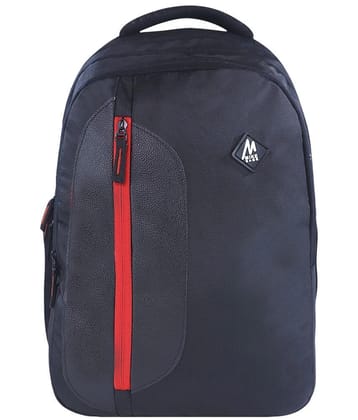 mikebags 30 Ltrs Black Polyester College Bag - Black