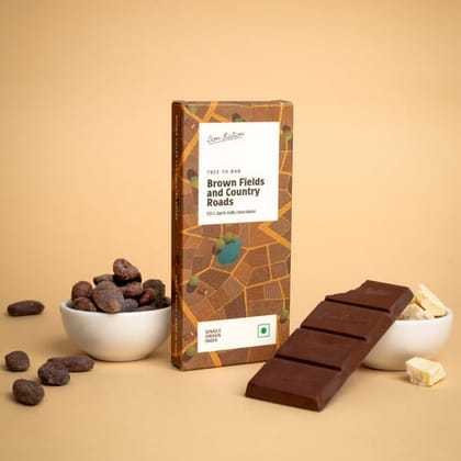 Bon Fiction Brown Fields And Country Roads (Mini) - Dark Milk Chocolate, 21 gm