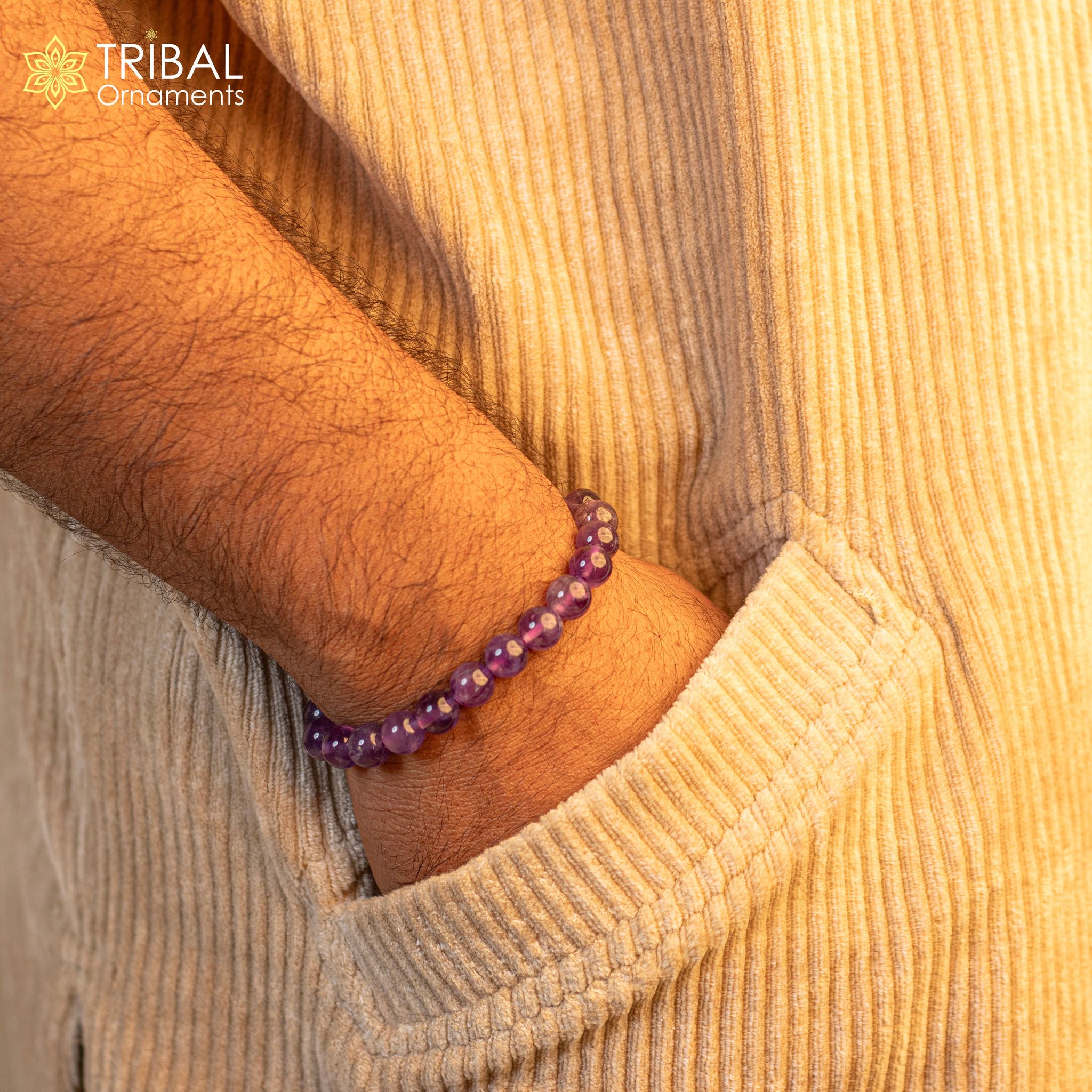 8 MM amethyst natural stone beaded handmade bracelet, customized unisex Jewelry, stnbr126