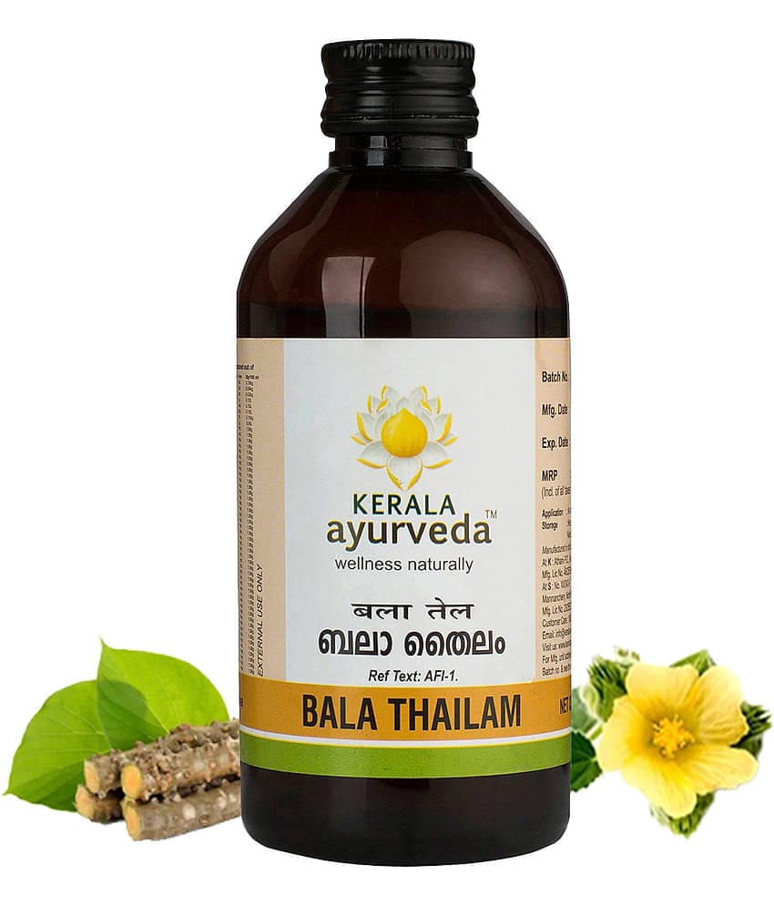 Kerala Ayurveda Bala Thailam 200Ml, Muscle And Bone Strengthening Abhyanga Oil, Age Related Joint Issues, For Healthy Joints & Muscles
