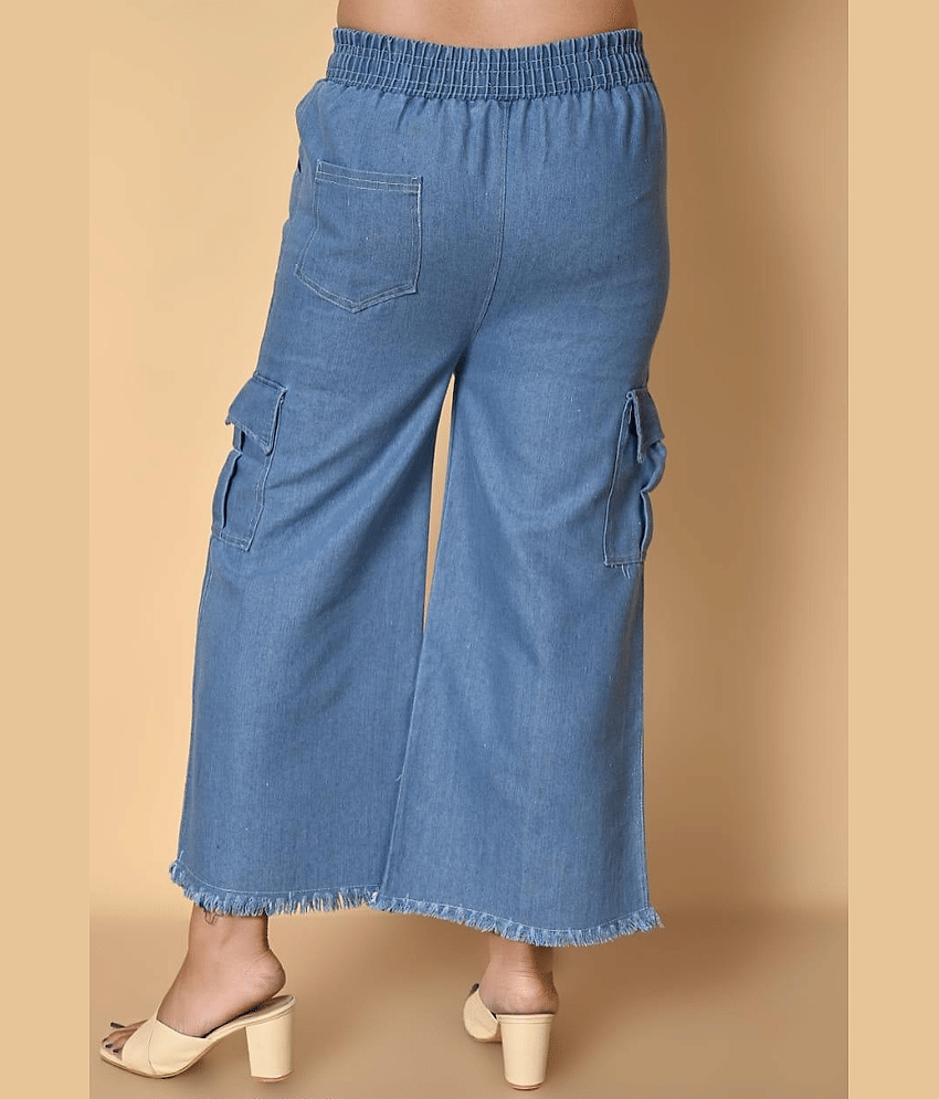 DS DRESSES Girls Cotton Jeans ( Pack of 1 , Dark Blue )