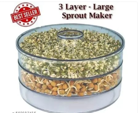 Plastic 3 Compartment Sprout Maker