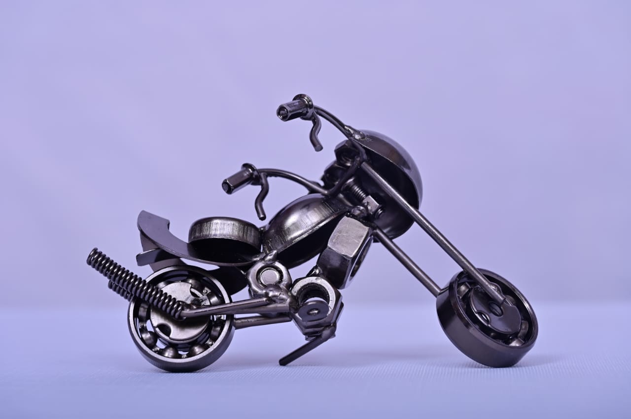 Iron metal model bike