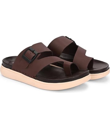 HATTOUN Brown Men's Daily Slipper