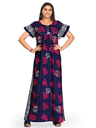 Fabimi Women Sixty Length Soft Cotton Nighty