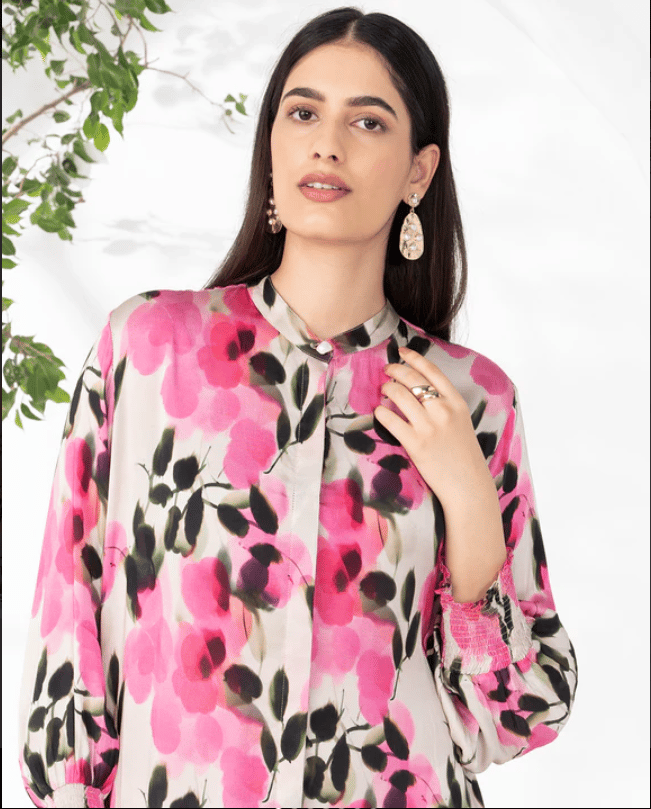 PINK SWANK RESIN SHIRT