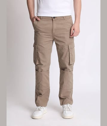Ivoc Men Relaxed Loose Fit Cargos Trousers