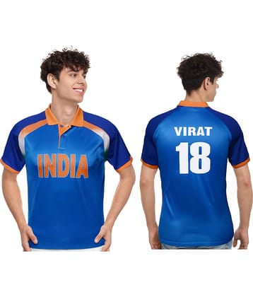 EPPE - Blue Polyester Regular Fit Men's Sports Polo T-Shirt ( Pack of 1 )