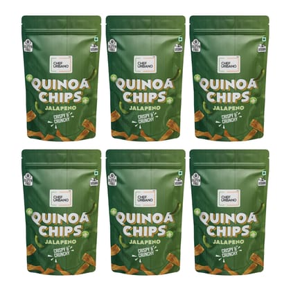 Chef Urbano Combo Chips Quinoa Jalapeno Pouch 85 Gms Pack Of 6