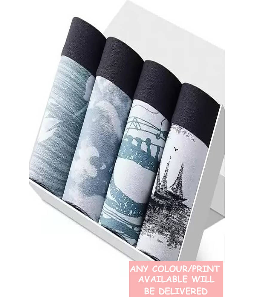 CAVENDRES Pack of 4 Cotton Blend Briefs For Men's ( Multicolor1 )