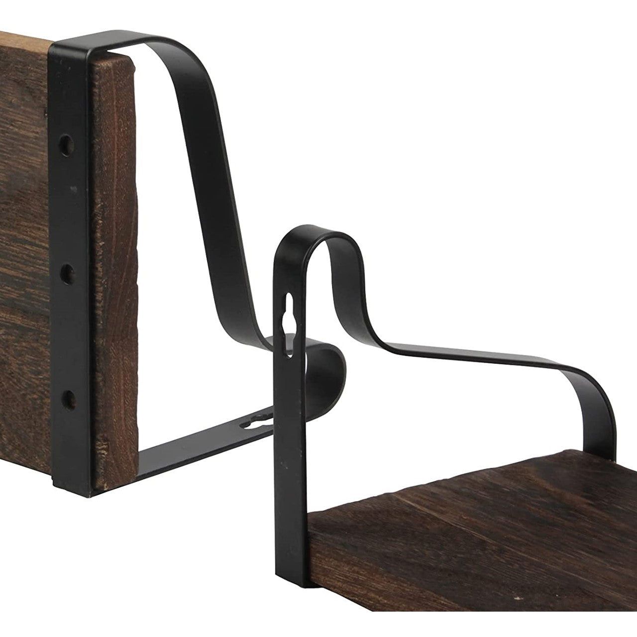 Curved Floating Shelf Bracket-black