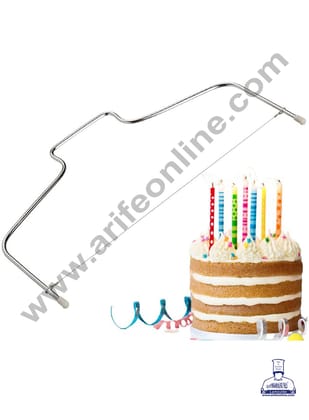 Cake Decor Stainless Steel Adjustable Small Cake Layer Slicer With Handle