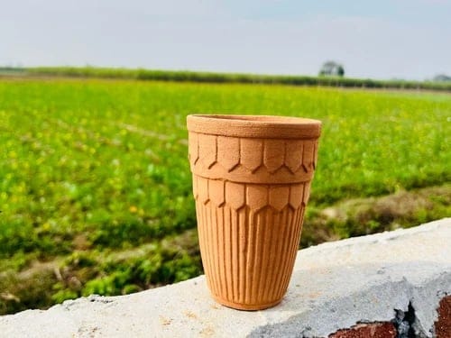 Terracotta Lassi Kullad (250ml) | Traditional Clay Drinkware | Serving Lassi or Tea-(Pack of 50)