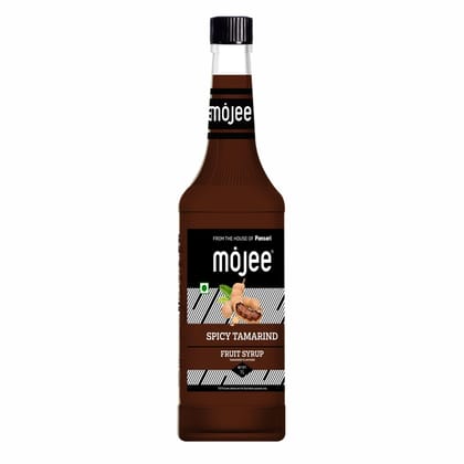 Mojee Spicy Tamarind Syrup | Tangy & Spicy Tamarind-Flavored Syrup for Mocktails, Cocktails, Chaat Drinks & Indian Beverages | Bar & Caf Essential  1L