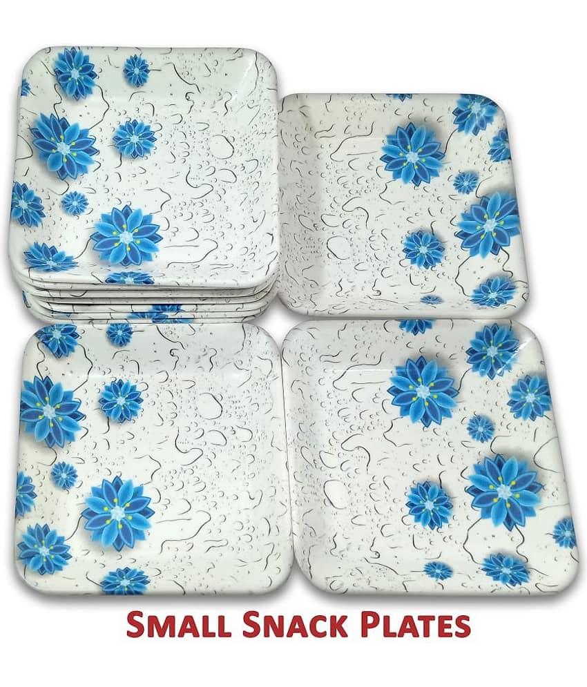 Inpro 12 Pcs Melamine Multi Color Quarter Plate