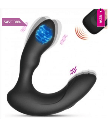 PROSTATE MASSAGER AND ANAL STIMULATOR WITH WIRELESS REMOTE
