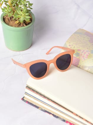 Black Lens Pink Cateye Sunglasses-Sunglasses