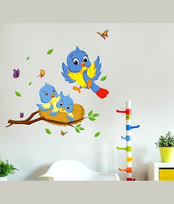Inkfence Wall Sticker Birds ( 80 x 80 cms )