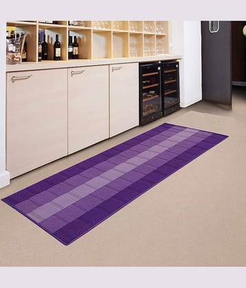Status Purple Polypropylene Carpet Abstract 2x5 Ft
