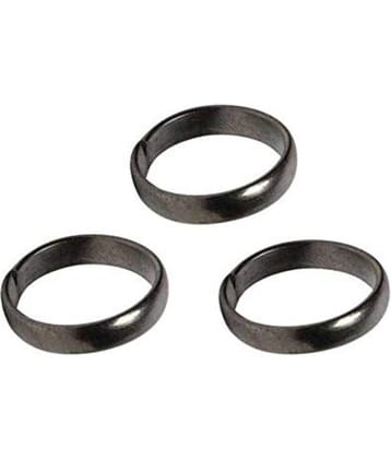 RUDRA DIVINE Black Horse Shoe Ring-Pack 0f 3