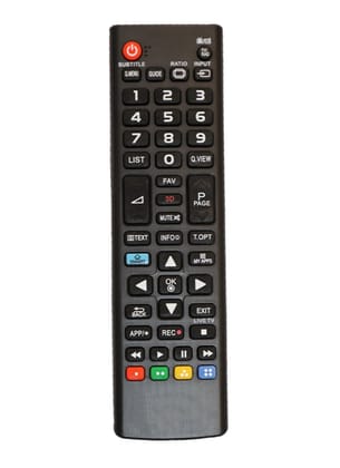 Remote No. URC 122 with Basic Smart And 3D Functions (No Voice Command), Compatible with LG LCD-LED-3D Plasma TV Remote Control (Color Multicolor)