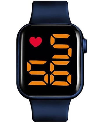 Renaissance Traders - Blue Silicon Digital Men's Watch