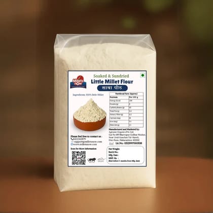 Soaked and Sundried Little Millet Flour l Sawa Flour l 500g.