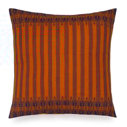 Hand Woven Cotton Cushion Cover Pack of 1 18x18 Inches