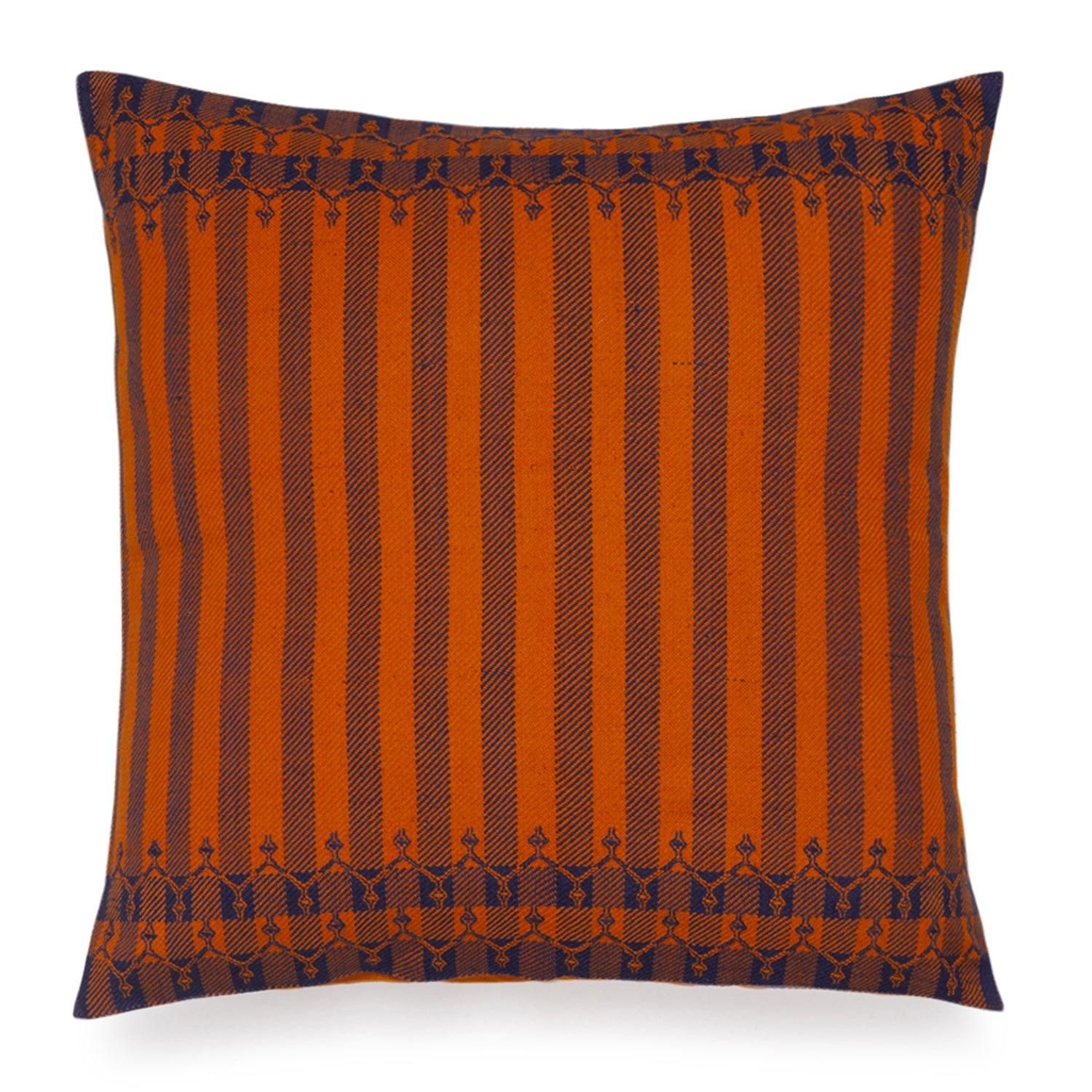 Hand Woven Cotton Cushion Cover Pack of 1 18x18 Inches