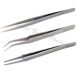 Scorpion Beauty Tweezer Set of 3pcs Curved, Straight  Plucker