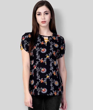 GOD BLESS Women's Rayon Regular Top ( Black )