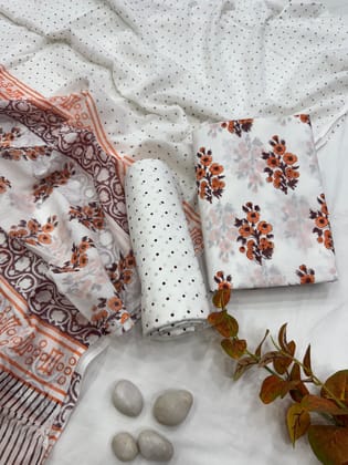 Cotton Suit Mulmul Dupatta