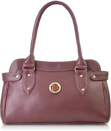 Fostelo Maroon P.U. Shoulder Bag